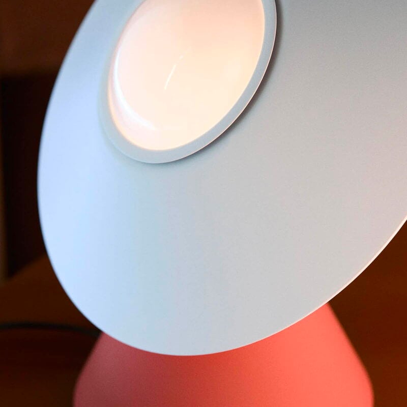Stilnovo Fante table lamp, brick - white, decoration image