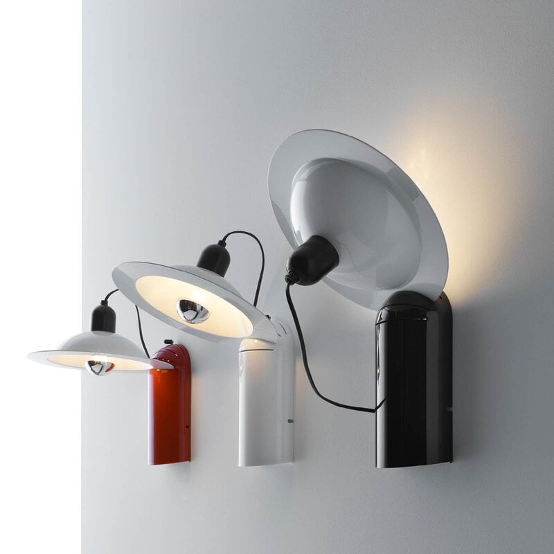Stilnovo Lampiatta table/ wall lamp, polished red, decoration image