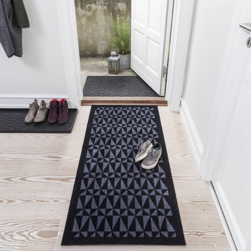 Tica Copenhagen Graphic doormat, 60 x 90 cm, black, decoration image