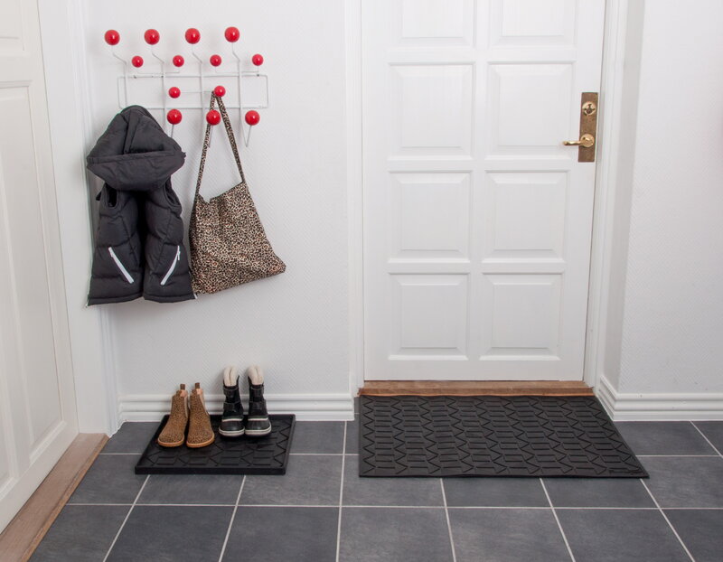 Tica Copenhagen Graphic doormat, 60 x 90 cm, black, decoration image