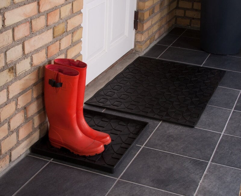 Tica Copenhagen Graphic doormat, 60 x 90 cm, black, decoration image