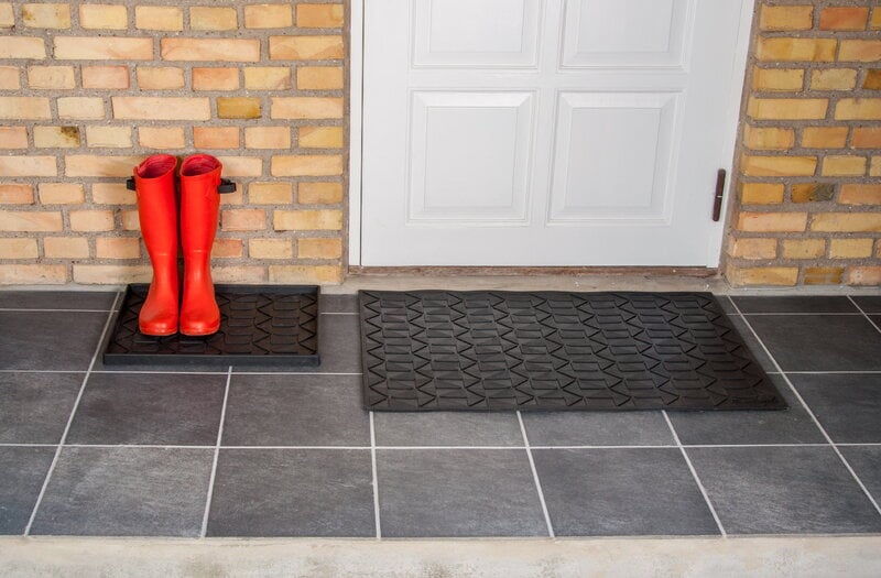 Tica Copenhagen Graphic doormat, 60 x 90 cm, black, decoration image