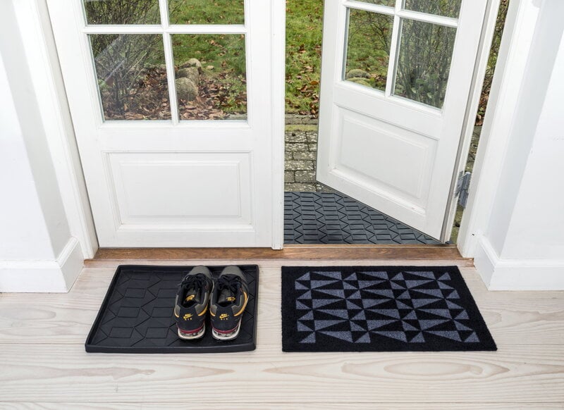 Tica Copenhagen Graphic doormat, 60 x 90 cm, black, decoration image
