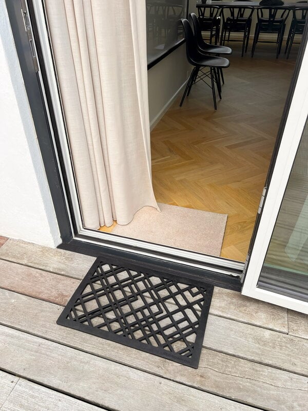 Tica Copenhagen Lines doormat, 40 x 60 cm, black, decoration image