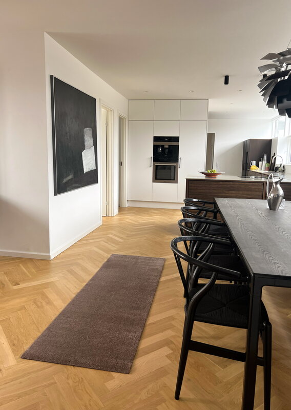 Tica Copenhagen Teppich Uni Color, 90 x 200 cm, Sand, dekorationsbild