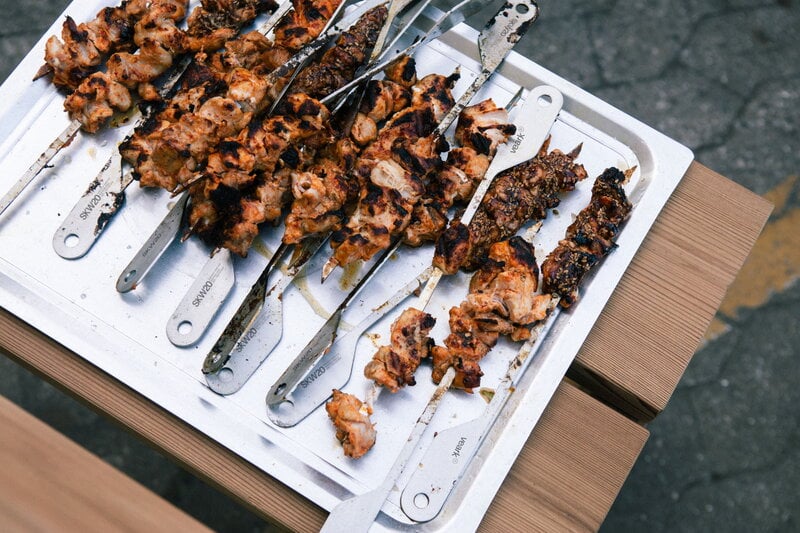 Veark SKW20 skewers, set of 4, stainless steel, view 2