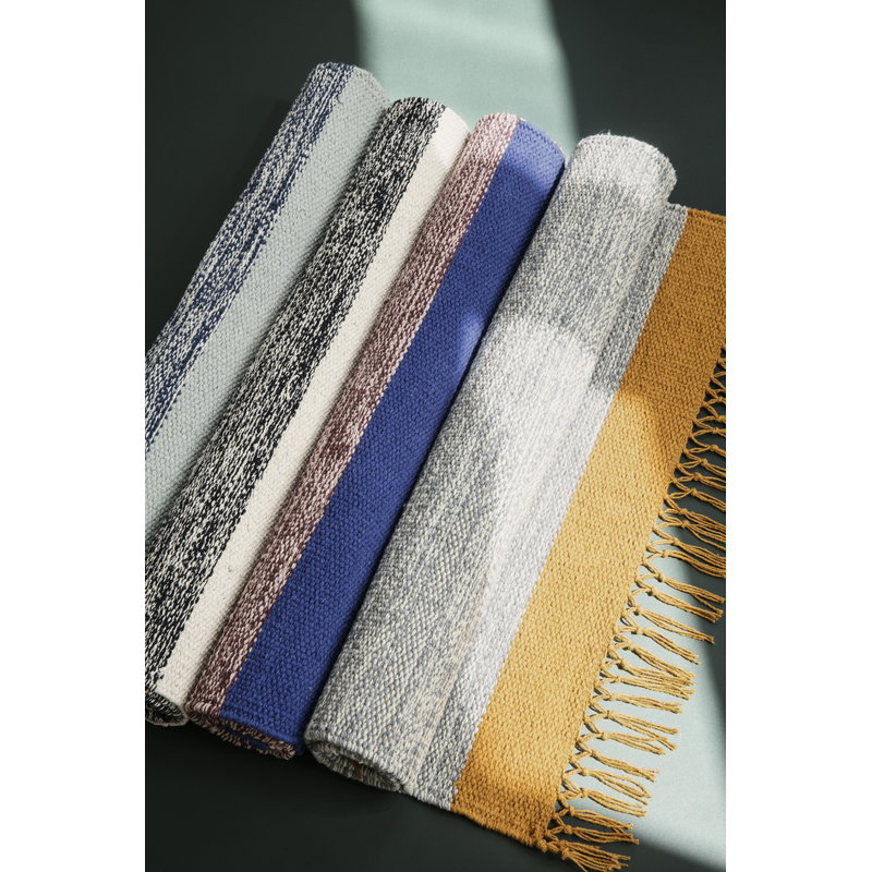 Ferm Living Melange bathroom rug, bluegrey Finnish Design Shop
