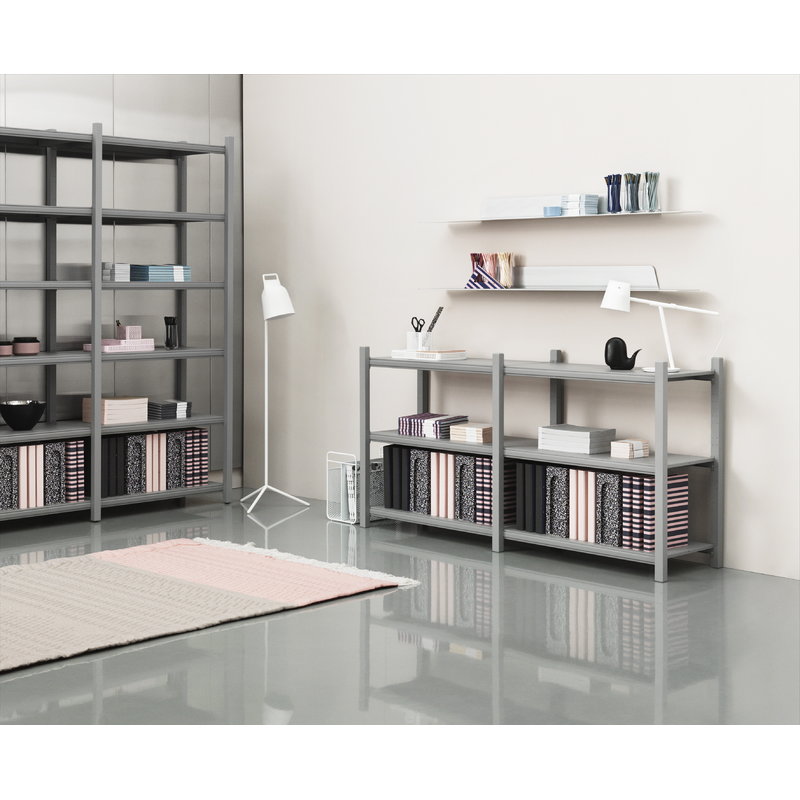 Normann Copenhagen Work bookcase, low, grey Finnish Design Shop