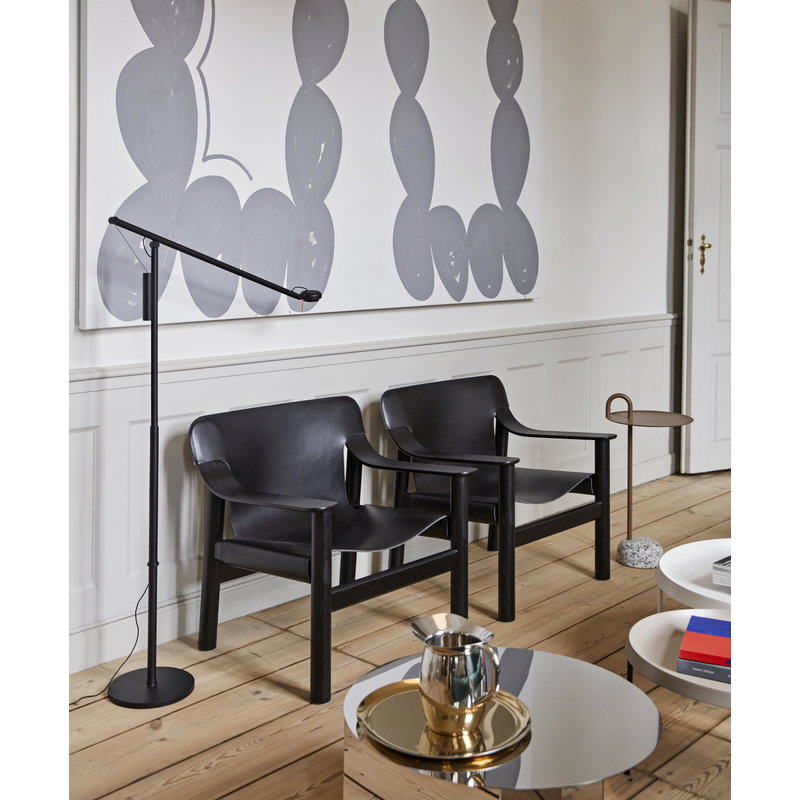 Hay Fifty Fifty Floor Lamp Black Finnish Design Shop