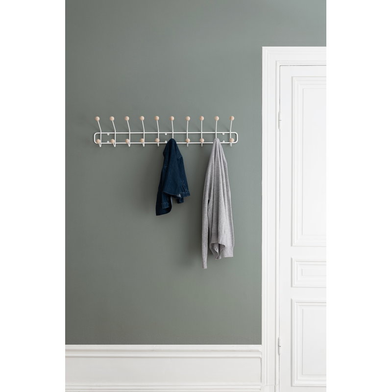 Maze Bill Horizontal Coat Rack L White Finnish Design
