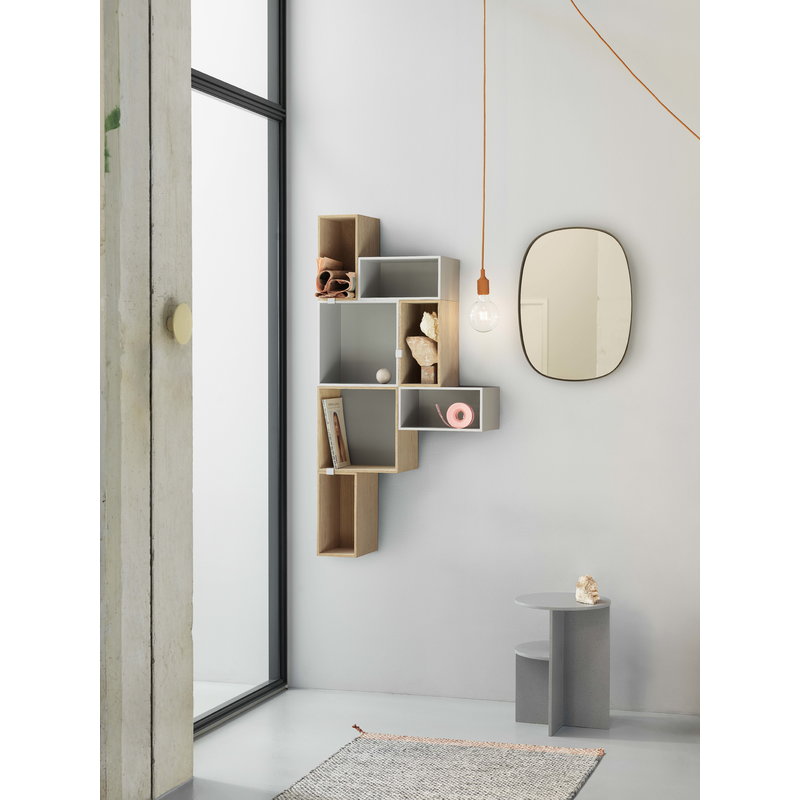 Framed Mirror Small Taupe
