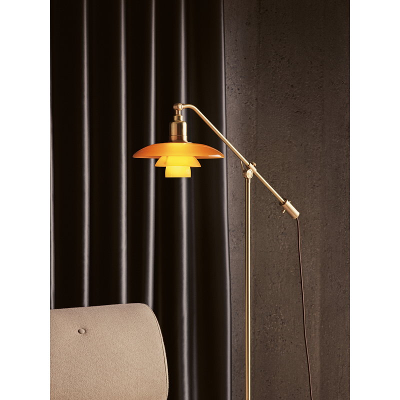 Louis Poulsen Ph 3 2 Floor Lamp The Water Pump Brass Amber