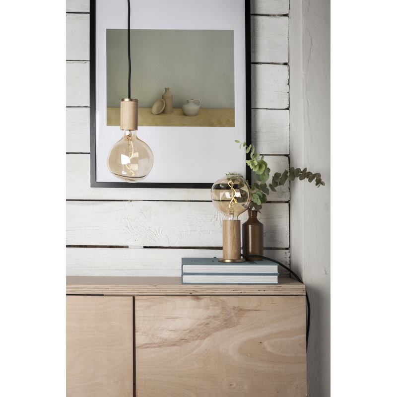 Tala Oak Touch table lamp base, oak Finnish Design Shop