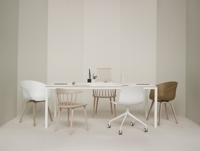 Office HAY Nature White Grey Beech J Collection About a Chair