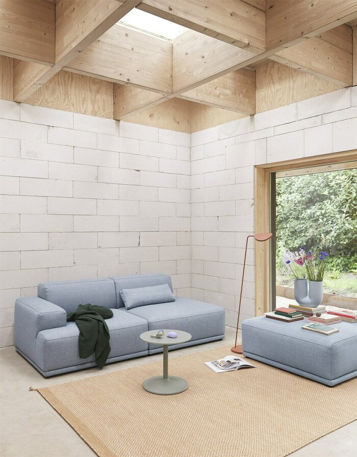 Livingroom Muuto Brown Orange Blue Grey Aluminium Ceramic Wool Connect PLY