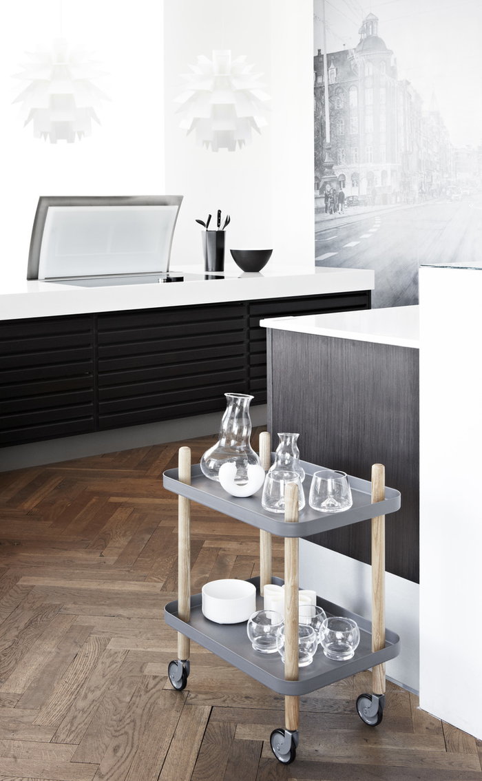 Kitchen Normann Copenhagen Clear White Glass Steel Plastic Krenit Norm