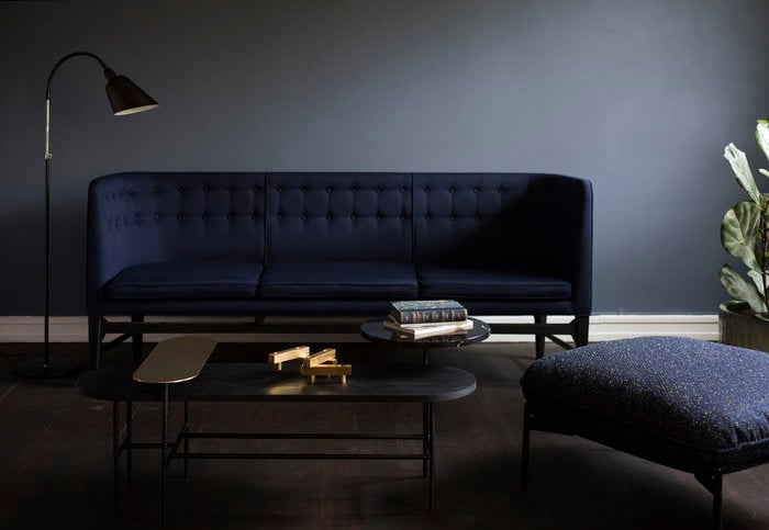 Livingroom Houseplants &Tradition Black Blue Aluminium Wool Marble Bellevue Mayor Cloud