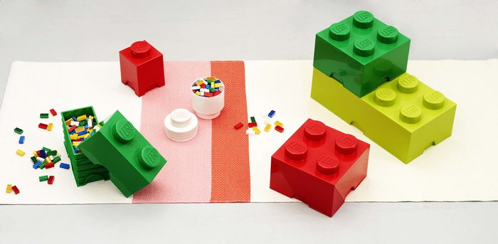 Lastenhuoneet Säilytys Room Copenhagen Punainen Vihreä Valkoinen Muovi Lego