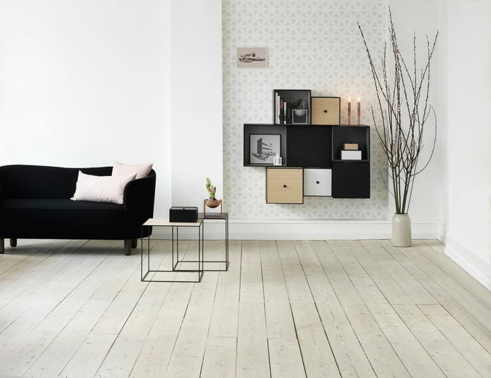 Livingroom By Lassen White Copper Black Nature Grey Brass Aluminium Oak Ash Metal Kubus Illustrate Frame Twin