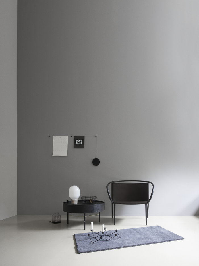 Livingroom Audo Copenhagen MENU White Grey Black Concrete Glass Oak Leather Steel Afteroom Norm Wire