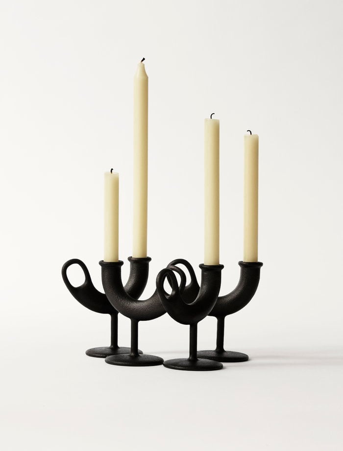Tablesetting Holidays Candles Nedre Foss Black Cast iron