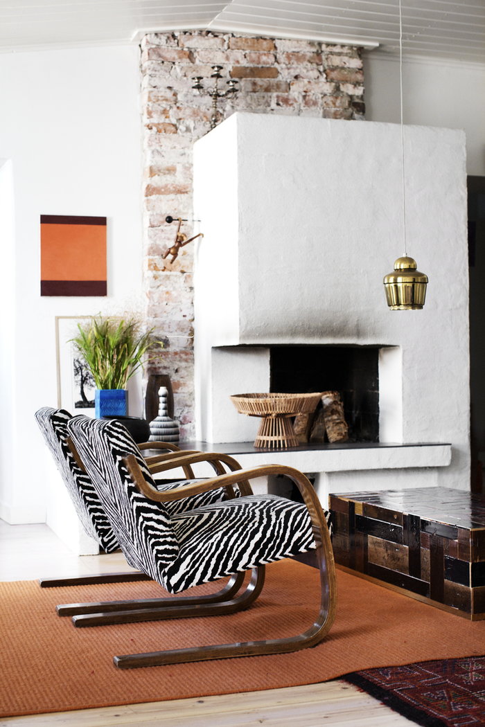 Livingroom Artek Black Birch Aalto liounge chairs