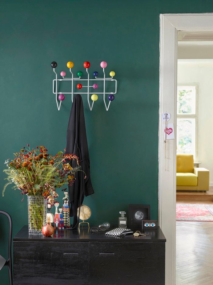 Storage Entrance Vitra Multi colour Black Metal Wood Hang it all Wooden objects