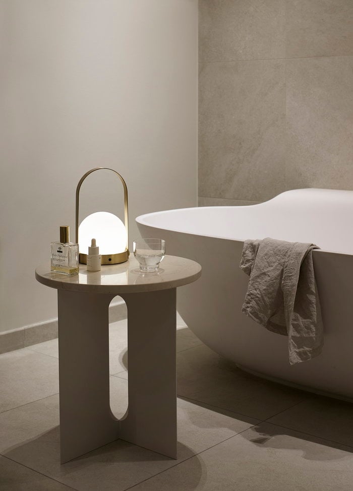 Bathroom Audo Copenhagen White Brass Steel Marble