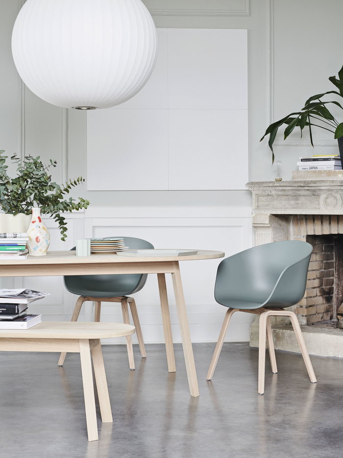 Livingroom Houseplants Fireplace HAY White Blue Plastic Oak About a Chair