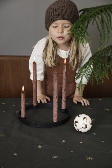 Natale Candele Ferm Living Marrone Nero Vetro