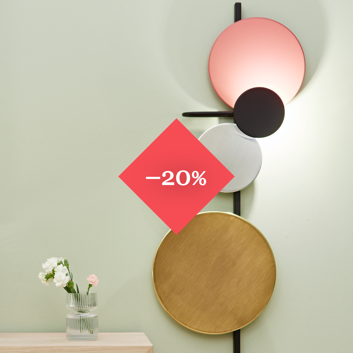 20% off Planet wall lamps