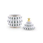 Alessi Delight keksipurkki, 19 x 28 cm, valkoinen - vihreä - kulta, näkymä 3