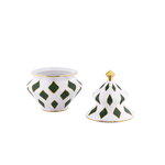 Alessi Delight karkkipurkki, 15,5 x 22 cm, valkoinen - vihreä - kulta, näkymä 3