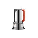 Alessi Espresso coffee maker 9090 manico forato, orange, 3 cups