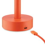 Alessi Lampada da tavolo portatile Tsumiki, rosso arancio, immagine extra