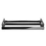 Alessi Vassily rectangular tray with handles, stainless steel - black, extra image