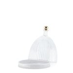 Kartell La Coupole serving dish, transparent - white, extra image