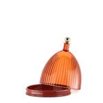 Kartell La Coupole serving dish, amber - brick red, extra image