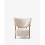 &Tradition Wulff ATD2 lounge chair and ATD3 pouf, Moonlight - oak