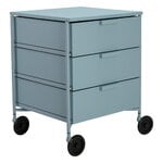 Kartell Mobil Mat 3 unité de rangement avec roulettes, bleu clair, image extra