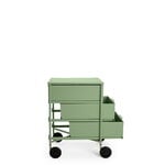 Kartell Mobil Mat 3 storage unit with wheels, green, extra image