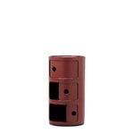 Kartell Componibili säilytyskaluste, 3-osainen, burgundy, tuotteen lisäkuva