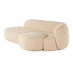 Kartell Aaland sofa, chaise longue right, cream, extra image