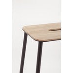 Frama Adam stool, 76 cm, oak - matt black