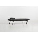 Woud Level cushion for daybed, black leather
