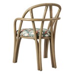 GUBI Bistra dining armchair, olive stained rattan - Reales Pattern 001, extra image