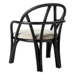 GUBI Fauteuil Bistra, rotin peint ébène - Fustagno 001, image extra