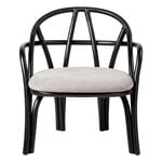 GUBI Fauteuil Bistra, rotin peint ébène - Fustagno 001, image extra