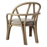 GUBI Fauteuil Bistra, rotin teinté olive - Fustagno 003, image extra