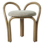 GUBI Bistra stool, olive stained rattan - Fustagno 003, extra image